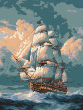 Malen nach Zahlen Windjammer