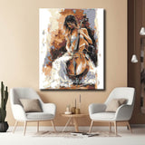 Malen nach Zahlen für Erwachsene Frau mit Cello