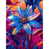 Malen nach Zahlen Blaue Blume