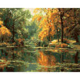 Malen nach Zahlen Seerosen