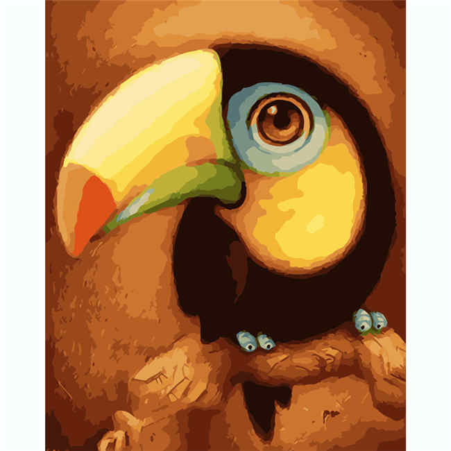 Malen nach Zahlen Kakadu