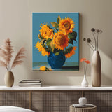 Malen nach Zahlen Stillleben mit Sonnenblumen