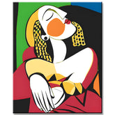 Malen nach Zahlen Picasso Dame