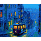 Malen nach Zahlen Amerika San Francisco Straßenbahn