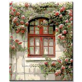 Malen nach Zahlen Rosenranken