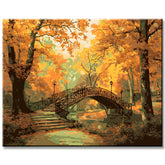 Malen nach Zahlen Park im Herbst