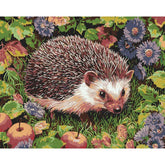 Malen nach Zahlen Tiere Igel mit Obst