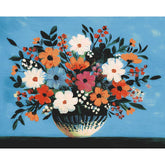 Malen nach Zahlen Blumen Blumenstrauß weiß/blau