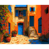 Malen nach Zahlen Bilder mediterraner innenhof