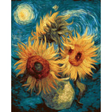 Malen nach Zahlen Meister van Gogh Sonnenblumen