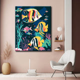 Malen nach Zahlen Bilder Bunte Fische Korallen