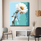 Malen nach Zahlen Blume in Vase