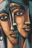 Malen nach Zahlen Abstrakte Kunst Gesichter cool Urbane Welt