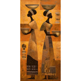 Malen nach Zahlen Afrika Frauen bei der Arbeit Moderne Kunst