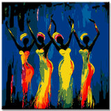 Malen nach Zahlen Afrika Frauen Tanz