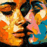Malen nach Zahlen Art Mann und Frau Together