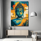 Schlafender Buddha Malkunst - 3-teilig (Triptychon)