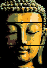 Malen nach Zahlen Schlafender Buddha Tradition - 3-teilig (Triptychon)