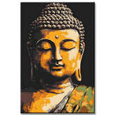Malen nach Zahlen Gemälde einer Buddha-Statue