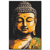Malen nach Zahlen Gemälde einer Buddha-Statue