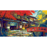 Malen nach Zahlen Japan Tradition Dorf