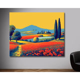 Malen nach Zahlen Kunst Blumen Landschaft
