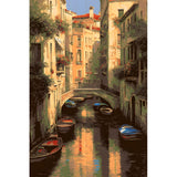 Malen nach Zahlen Kunst Venedig Gondeln