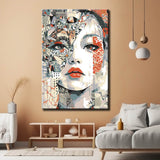 Malen nach Zahlen Moderne Asia Kunst Frau Gesicht