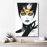 Malen nach Zahlen Moderne Kunst Frau Buntes Gesicht