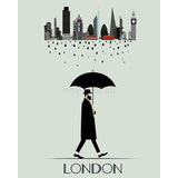 Malen nach Zahlen London Stadtschild