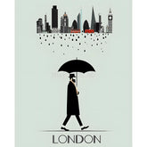 Malen nach Zahlen London Stadtschild