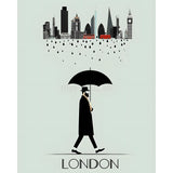 Malen nach Zahlen London Stadtschild