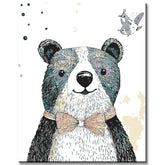 Malen nach Zahlen für Erwachsene Tiere Comic Bär