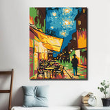 Malen nach Zahlen cafeterrasse am abend van gogh