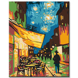 Malen nach Zahlen cafeterrasse am abend van gogh