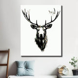 Malen nach Zahlen elchkopf