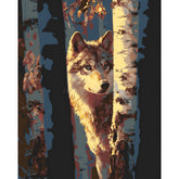 Malen nach Zahlen Wolf Motiv für Erwachsene