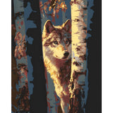 Malen nach Zahlen Wolf Motiv für Erwachsene