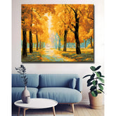 Malen nach Zahlen Bilder Herbstallee