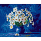 Malen nach Zahlen Blumen Margariten und KornBlumen
