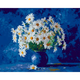 Malen nach Zahlen Blumen Margariten und KornBlumen