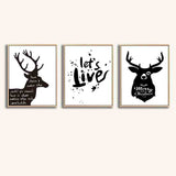 Malen nach Zahlen Merry Christmas Hirsch