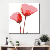 Malen nach Zahlen rote Blume