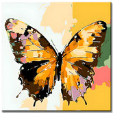 Malen nach Zahlen Schmetterling gelb orange