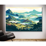 Malen nach Zahlen Berglandschaft