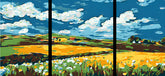 Malen nach Zahlen Landschaft Idylle - 3-teilig (Triptychon)