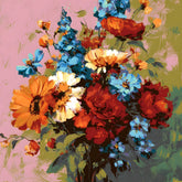 Malen nach Zahlen Blumen Bouquet