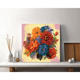 Malen nach Zahlen Blumen Bouquet