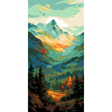 Malen nach Zahlen Berge Landschaft