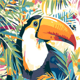 Malen nach Zahlen Tukan Vogel